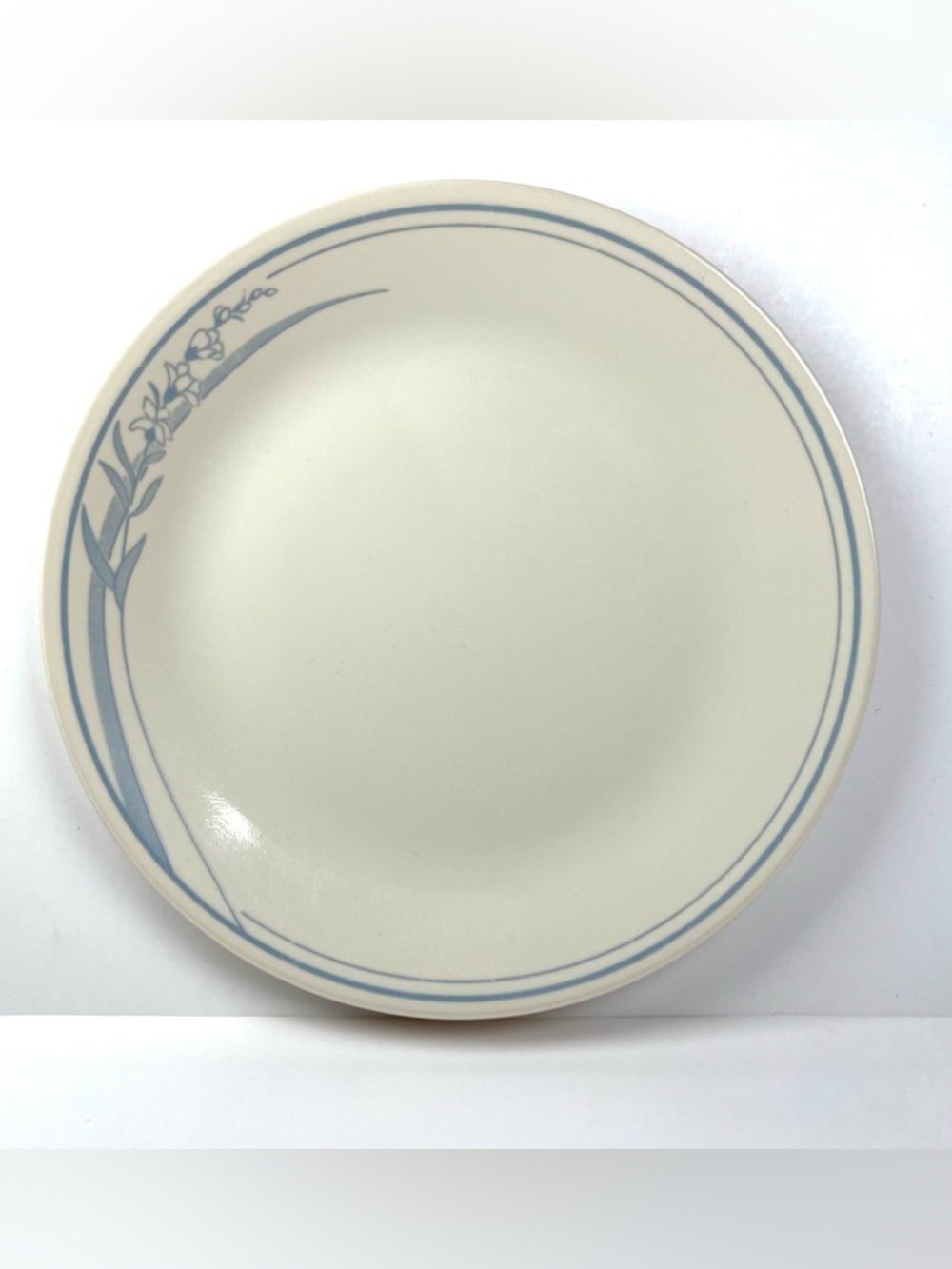 Vtg Corelle Blue Lily 10 1/4 inch Replacement Sandstone Dinner Plate Retired ONE